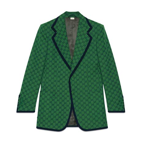 gucci green jacket men|Gucci gg jacket.